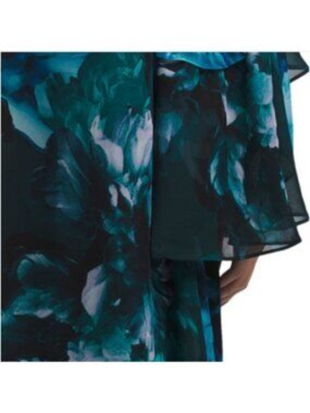 LONDON TIMES Ruffle Flounce Chiffon Mini Dress - Picture 4 of 4